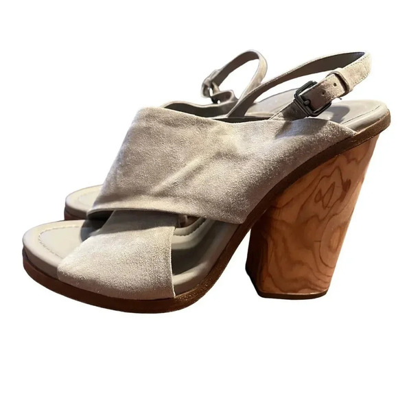 VINCE Helena Wooden Heel Sandal size 10 - Picture 5 of 10